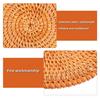 Natural Rattan Woven Heat Insulation Mat Teapot Coaster Holder Coffee Placemat Table Mat Bowl Mat Plate Mat Hot Dishes Mats