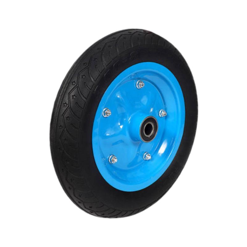Hand Truck Wheel, Heavy Duty Solid Tyre, Rubber Wheel for Lawnmower, Lawn and Garden Equipment, Hand Cart Accs