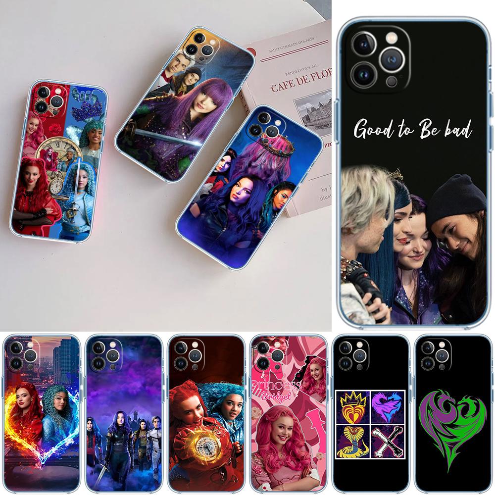 CJ33 Descendants Soft Shell Transparent Phone Case for Samsung Galaxy A04 A04S A14 A23 A34 A54 M23 M33 M52 M53