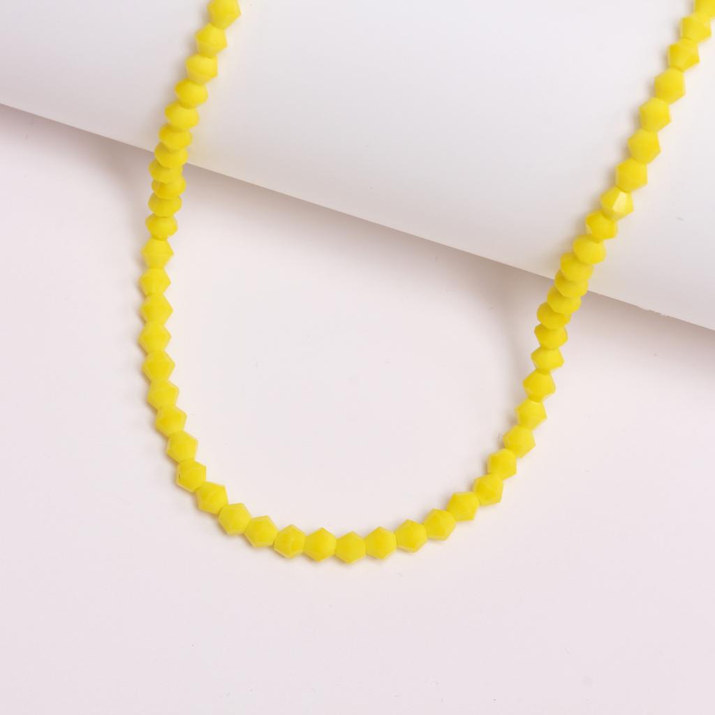 Earrings Jewelry Making Fashion Headwear Crystal Glass Solid Color Diamond DIY Pointed Beads Handmade 4mm Accessories Material 1 String Decorative