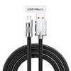 Кабель USB C, 120 Вт, 6 А, сверхбыстрая зарядка, кабель USB Type-C, нейлоновая оплетка, с индикаторным кабелем для зарядного устройства для iPhone, аксессуары для телефонов