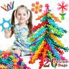 Children's Building Block Toys Snowflake Interlocking Building Block Toy Creative Stress Relief Fidget Toys Party Favors