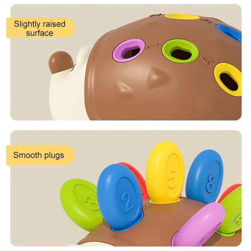 Игрушка-головоломка «Ежик» для раннего обучения, развивающая игрушка-головоломка для развития мелкой моторики у малышей в возрасте 1 года