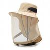 Foldable Net Cover Fisherman Hat Wide Brim Sun Protection Hat Breathable Bee Mosquito Hat  Fishing
