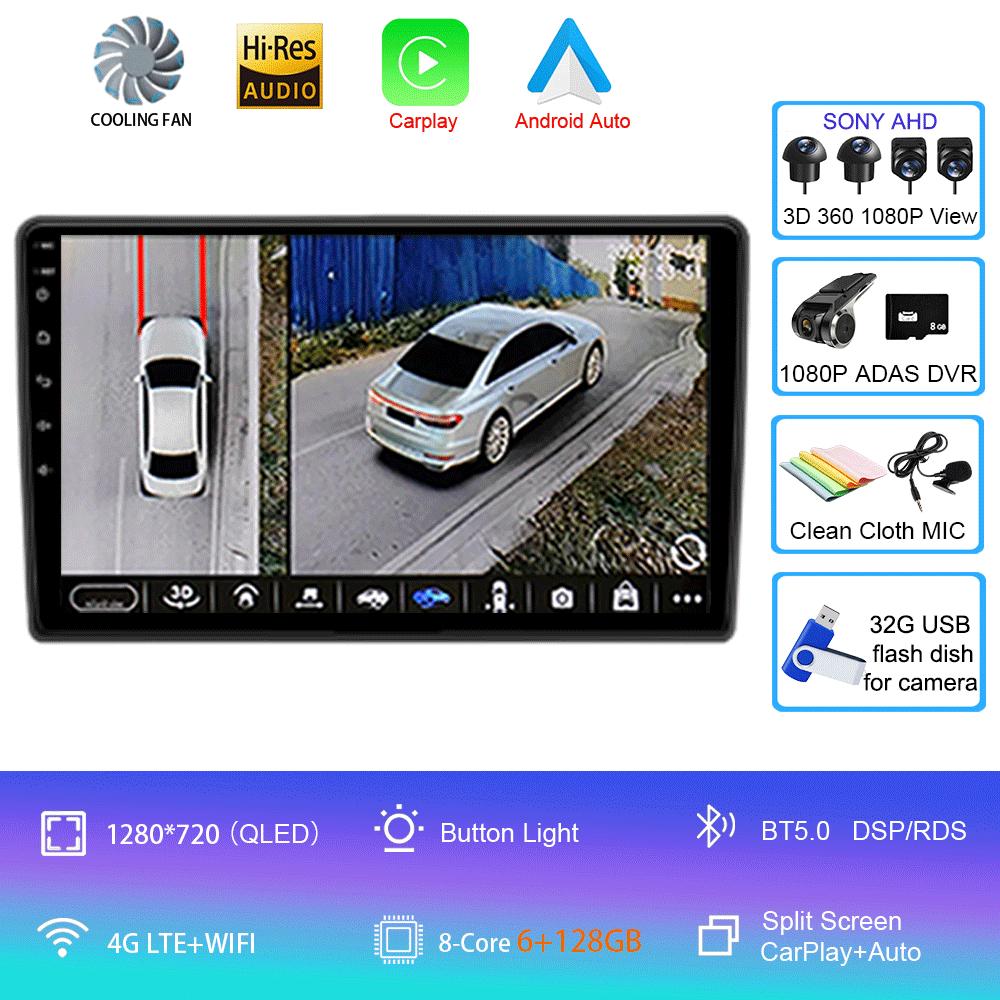 Для Volkswagen VW Golf 4 IV Jetta MK4 Classics Car Radio Android 14 Multimedia Player Carplay GPS Android Auto Stereo DSP 2 Din