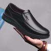 Men's Genuine Leather Casual Business Shoes, Breathable and Lightweight Dad Shoes