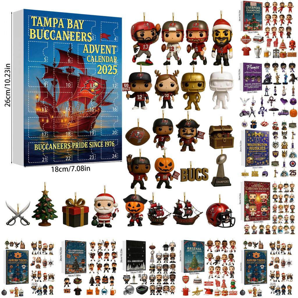 Арсенал Ливерпуль Футбол Акриловый Рождественский Блайнд Бокс Украшение на Елку с Мультяшными Персонажами для Праздничного Декора