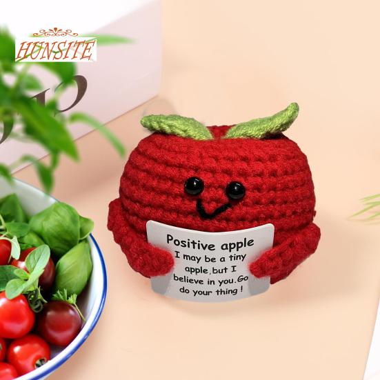 Украшение вязаной игрушки из фруктовой шерсти, очаровательная яркая цветная кукла для эмоциональной поддержки