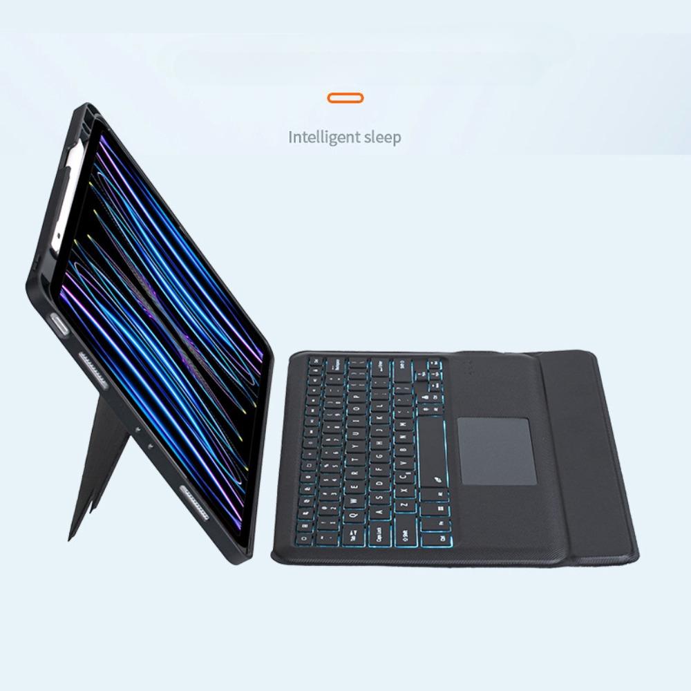 Leather Keyboard Case for iPad 10.9 Magnetic Bluetooth Keyboard Cover Compatible with iPad Pro 11 10.25 Inch