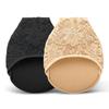 1 Pair Half Toe Socks Women Lace Toe Topper Socks No Show Liner Invisible Toeless Socks Forefoot Non-Slip Insoles Pads