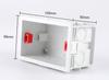 Type 86 General electric wall switch socket mounting box, switch socket junction box hidden in the mounting box white red blue