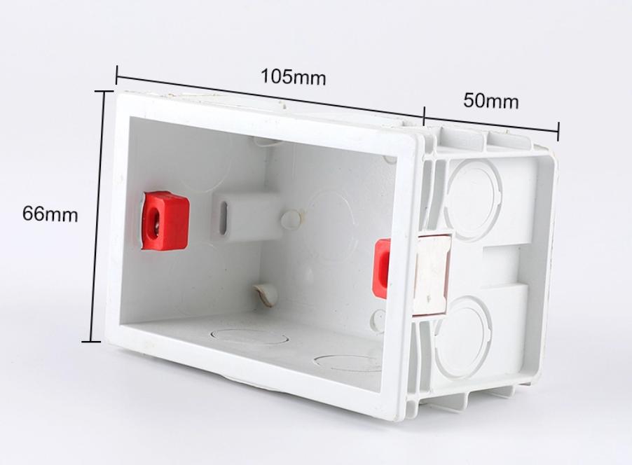 Type 86 General electric wall switch socket mounting box, switch socket junction box hidden in the mounting box white red blue