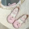 2025 новые милые и симпатичные туфли Лолита с бантом из кролика Лолита повседневные универсальные туфли Мэри Джейн принцессы