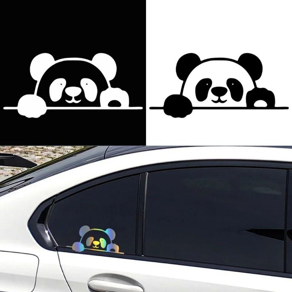 Vinyl Car 3D Panda Stickers Universal Simulation Panda Cars Decal  Car-Styling