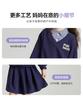 Girls' College Style Pleated Skirt Set