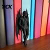 Черная Скульптура Крыло Летучей Мыши 3D Печатная Фигурка Джентльмена, Готическая Демоническая Статуя Мужчины с Детализированными Крыльями Вампира, Темное Фэнтези для Дома и Офиса