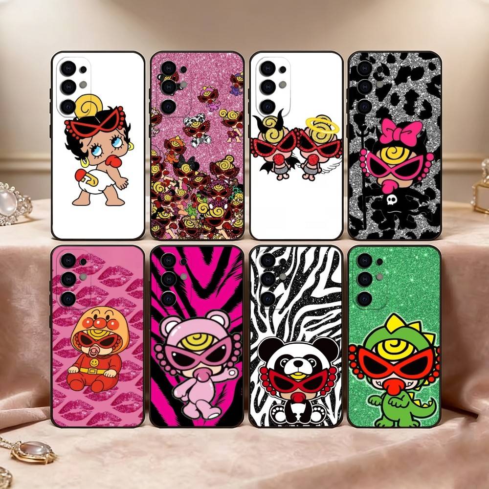 C-cute H-Hysteric M-Min Phone Case For Samsung S25,S24,S21,S22,S23,S30,Ultra,S20,Plus,Fe,Soft Silicone Black Cover