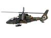 AOSHIMA Aircraft Series Ground Force Observation Helicopter Towing Tractor Set Plastic Model Molding Color 1/72 No.11 Self-Defense OH-1 &