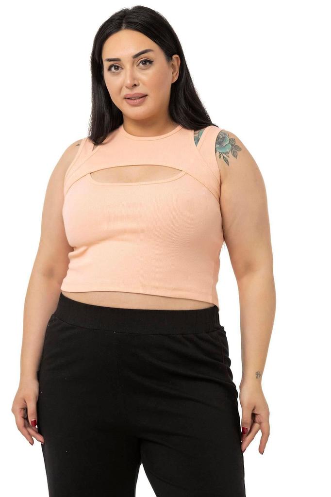 Женский стиль, боди большого размера, зеленый боди больших размеров с глубоким вырезом в рубчик, зеленое боди