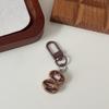 Chocolate Bear Biscuit Keychain: Food Toy Bread Pendant for Friends & Couples