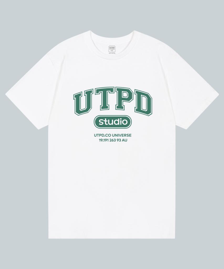 UNTAPPED STUDIO Utpd Signature Хлопковая футболка большого размера с коротким рукавом 2 цвета