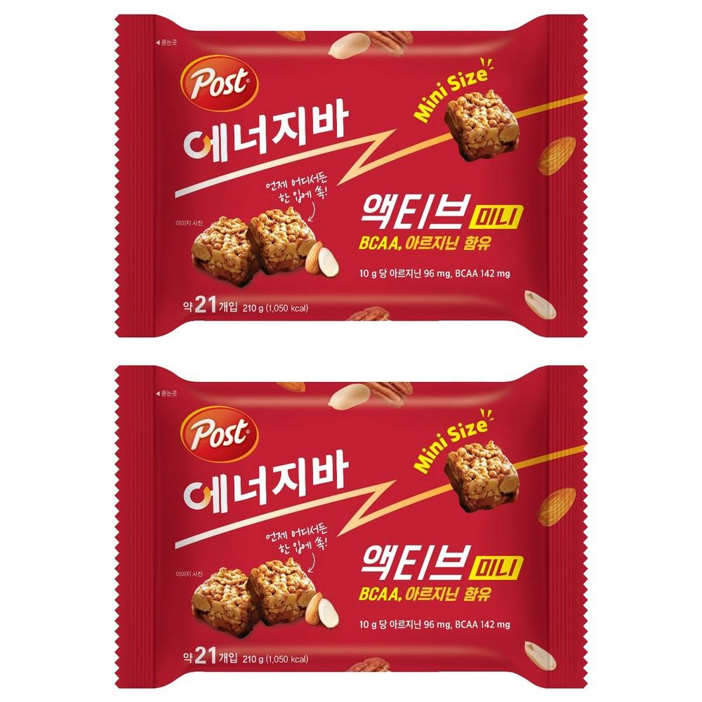 Энергетический батончик Post Energy Bar Active Mini 210 г 2 шт. Состав: Возможны изменения по усмотрению производителя.. Для самых | 210 г 2 шт