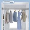 Telescopic Stainless Steel Curtain & Clothes Drying Rod (Punch-Free, Nail-Free)