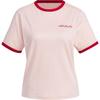 Color Block Cool Smooth Round Neck Short Sleeve T-Shirt Women T-Shirts Pink JZ4155