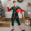 Christmas Costume Santa Cosplay with Hat Top Skirt Pants Belt Stage Show Performance Clothes New Year
