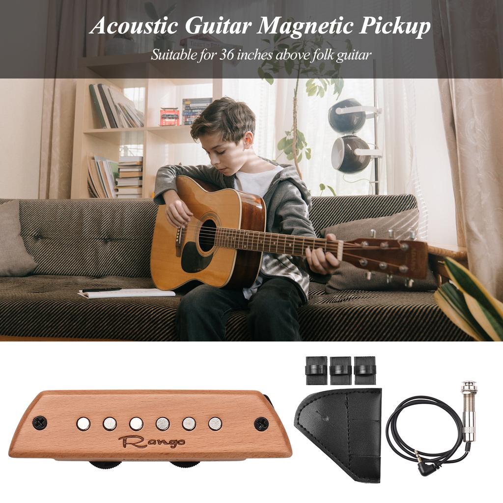 Акустическая гитара Rango RG-S3 Магнитный звукосниматель из бука Пассивный магнитный звукосниматель с звуковым отверстием Нет