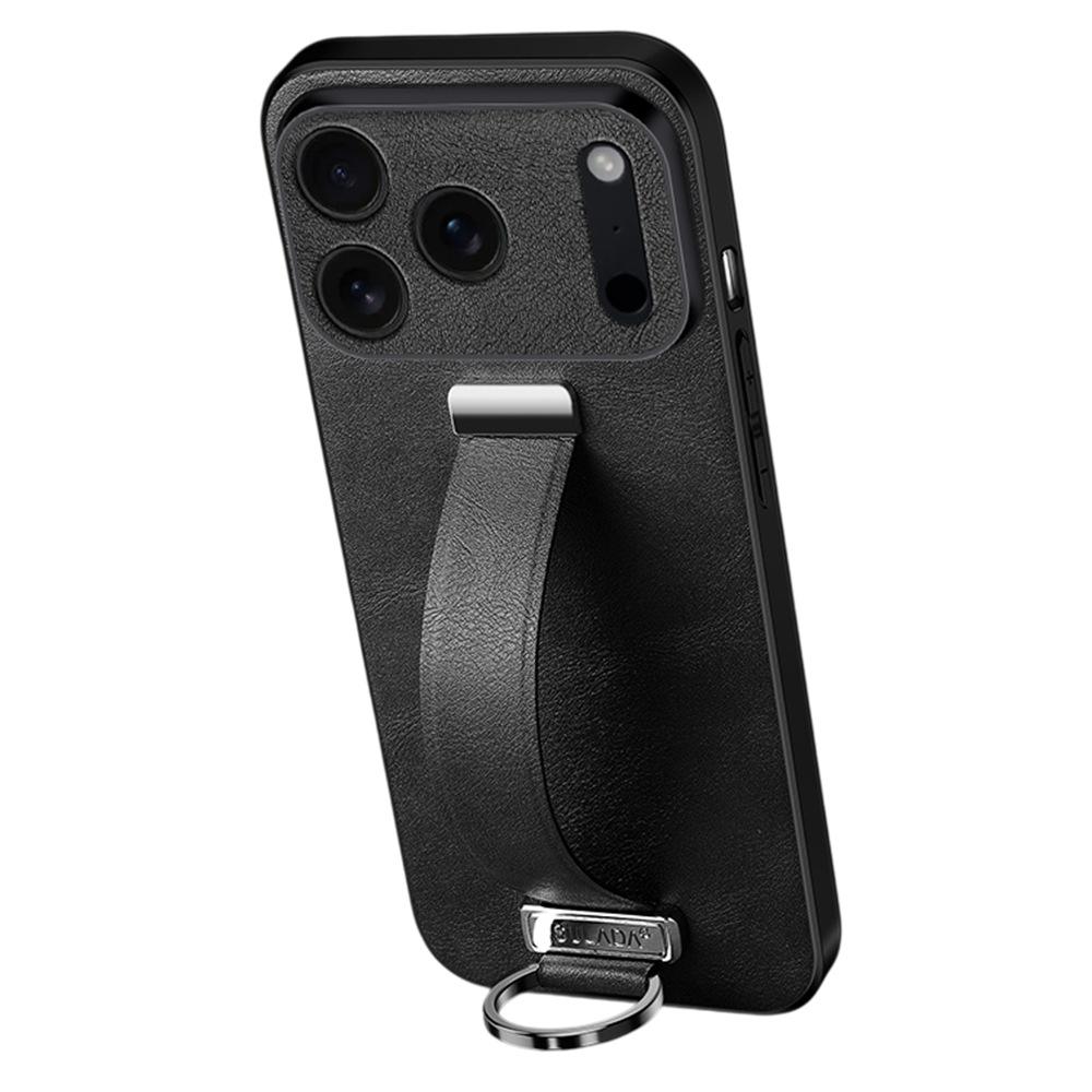 SULADA Серия Fashion для iPhone 17 Pro Max Чехол Ремешок Подставка Кожаная Задняя Крышка для Телефона