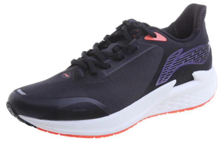 Li Ning Нескользящие, износостойкие, дышащие низкие кроссовки для бега женские черные ARMR018-1