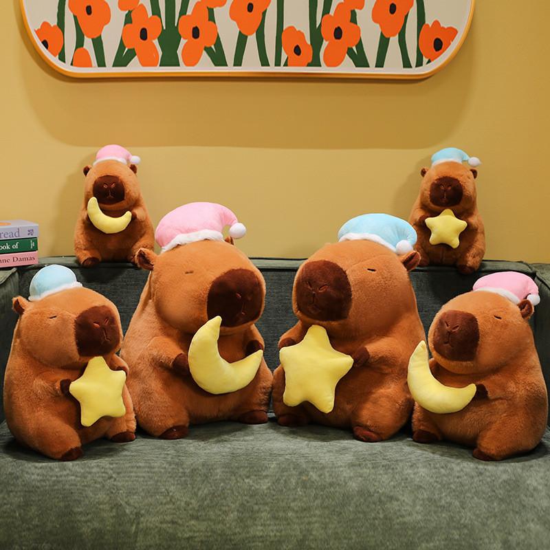 Adorable Creative Birthday Capybara Plush Toy Pillow Soft Cute Gift For Any Occasion