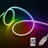 Светодиодная лента преобразования цвета обрезанная почти яркая непрямое освещение DIY украшения цвет с пультом дистанционного управления 5V-USB свет, диммируемый, 120SMD/M RGBIC-16