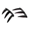1Pair Car Black Carbon Pattern Rear Bumper Splitter Spoilers Canard for Mercedes Benz W176 A200 A250 A260 A45 AMG Car Styling