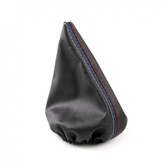 Center Console Gear Shift Black Leather Cover For BMW 3 Series E36 E46 E30 E34