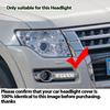 1 пара накладка на переднюю фару для Mitsubishi Pajero V87 V93 V97 2007-2020 Прозрачный абажур для фар автомобиля Защитная крышка
