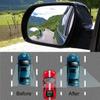 Practical Useful Rearview Mirror Accessories Convex Wide Angle Replacement Set 2Pcs Auto Car Adjustable Blind Spot Parts