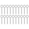 20pcs M4 Eye Bolt Stainless Steel Ring Bolts Machine Welded Closed Screw Rod Eye Screw Bolts