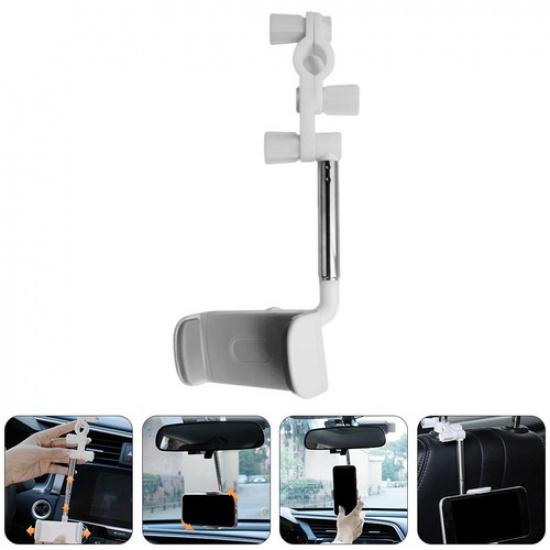 1Pc Car Phone Mount Phone Navigation Rack Rearview Mirror Clip-on Rack