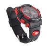 Children Digital Watch Waterproof Dual Movement Multifunctional Soft PU Strap LED Watch