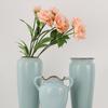 Элегантная селадоновая ваза: Классическая керамика печи Жу для гидропонных цветочных композиций и декора гостиной