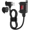 A34R Уличный удлинитель с inline-переключателем, 4 фута, 18 AWG, 3-контактный штекер, Вкл/Выкл, штепсель США