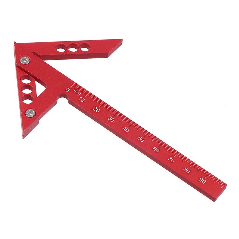 Угловая линейка-упор из алюминиевого сплава, треугольная стрелка 45 градусов, линейка для позиционирования под прямым углом, угловая линейка 90 градусов