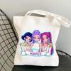Детские Девочки Kpop Руми Зои Мира С Принтом Студенческие Большой Вместимости Повседневные Холщовые Сумки Для Шопинга Через Плечо На Плечо