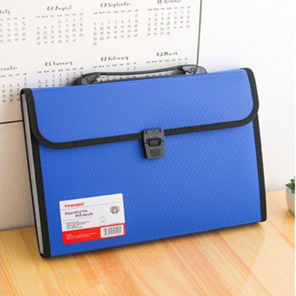 A4 Hand Held Briefcases Accordion Document Bag Storage Wallet Paper Folder Document Organiser