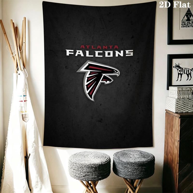 Настенный гобелен Atlanta Falcons Эстетичный настенный подвес Печатная ткань Одеяло Декоративные гобелены для спальни гостиной Домашний декор