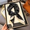 70cm Korean-Style Silk Square Scarf: Fashionable, Versatile Neck Protection and Decorative Accessory