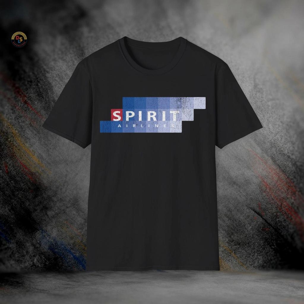 Футболка с изображением недействующей авиакомпании Spirit Airlines | Мягкий хлопок