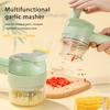 Electric Mini Garlic Chopper Electric Vegetable Cutter Portable Garlic Ginger Crusher Versatile Kitchen Gadget